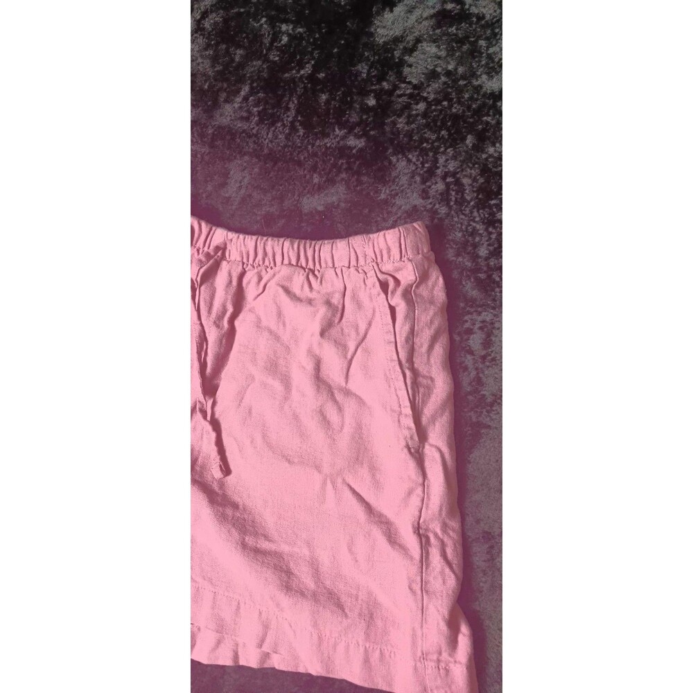 Gap Linen Blend Pull On Shorts S Orchid Pink Coastal Beachy Quiet Luxury Cruise - Picture 4 of 12